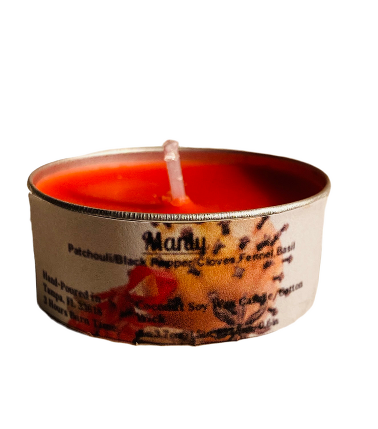 Manly Scented Tea Light Candle